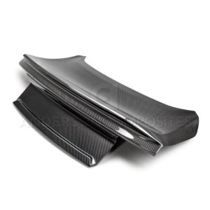 Ford Mustang Decklid - Anderson Composites - Type-ST Double Sided Carbon Fiber - `15-`20